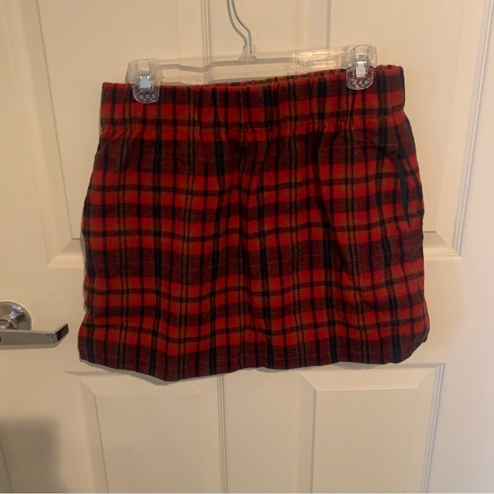JCrew Red Wool Skirt